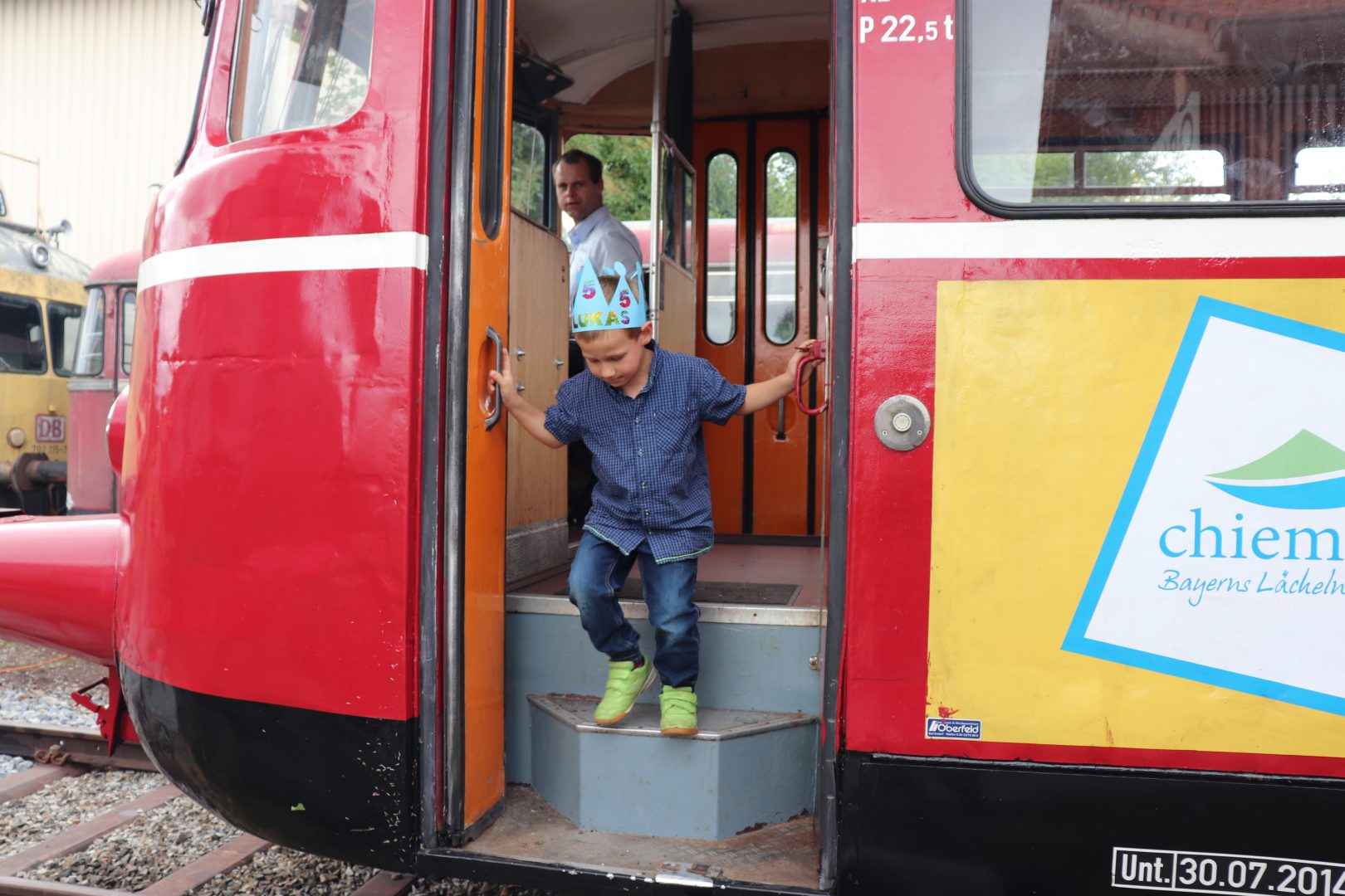 Lukas, der Lokomotivführer feiert seinen 5. Geburtstag Chiemgauer